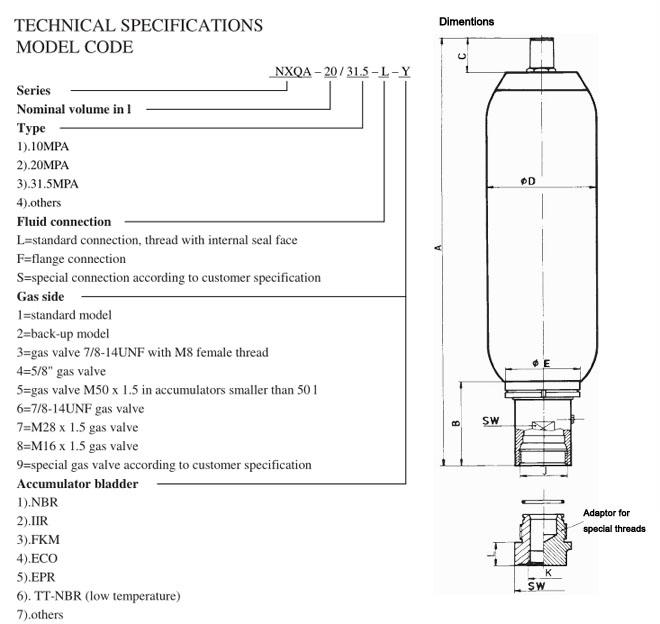 hydraulic accumulator