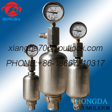China stainless steel accumulator for water system hydraulic system and pump system supplier