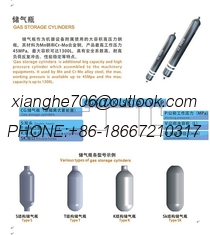 China hydraulic gas storage gas bottle/tank/cylinder supplier