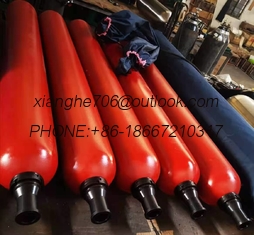 Threaded Bladder Accumulator Carbon Steel Shell Nitrile Seal NXQ/CQP Series 1-50 Gallons Capacity Hydraulic