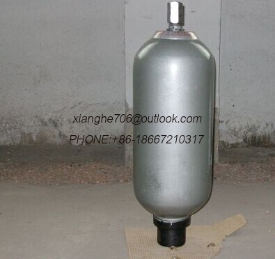 hydraulic bladder accumulator for cement machines